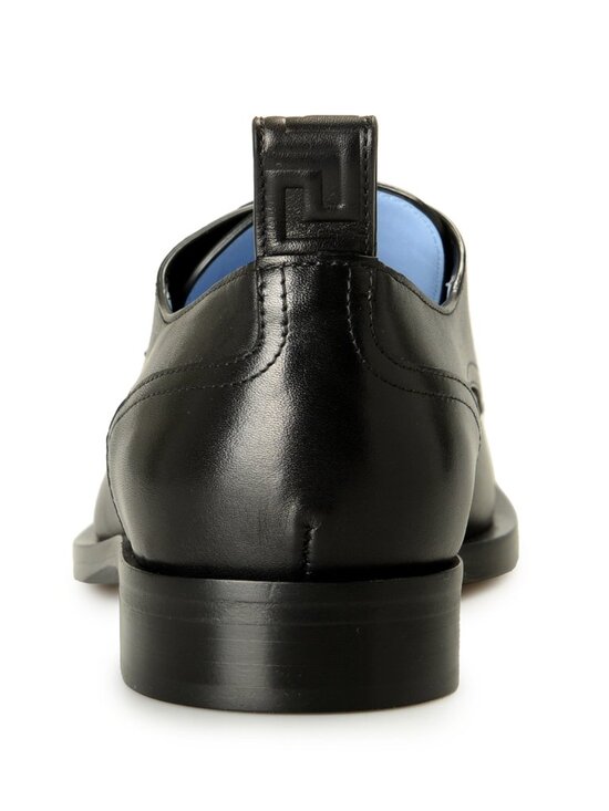 Versace Men\'s Black Leather Lace Up Oxfords Derby Shoes US 7 IT 40 main image 5